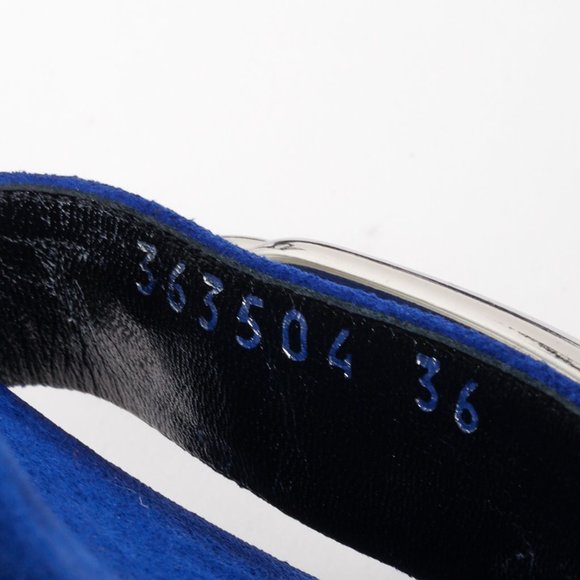 Balenciaga Electric Blue Suede Sandals - Picture 11 of 11